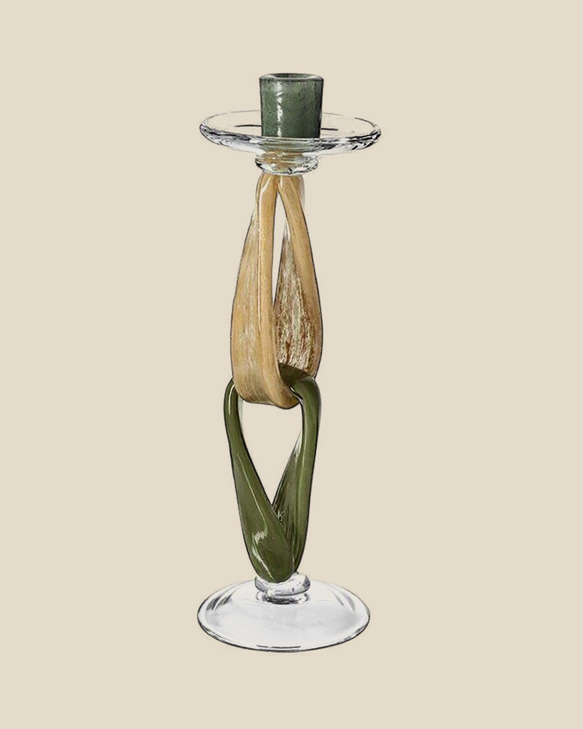 Twig Handmade Glass Candlestick