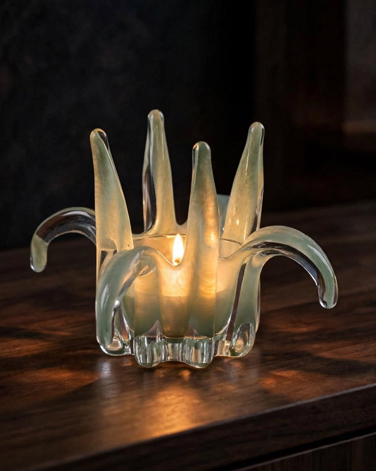 Petal Glass Candle Holder, photo 3
