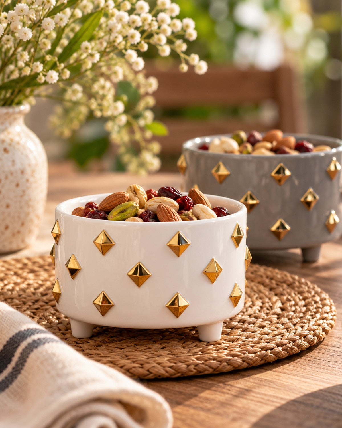 Square Gold Ceramic Bowl, photo 6