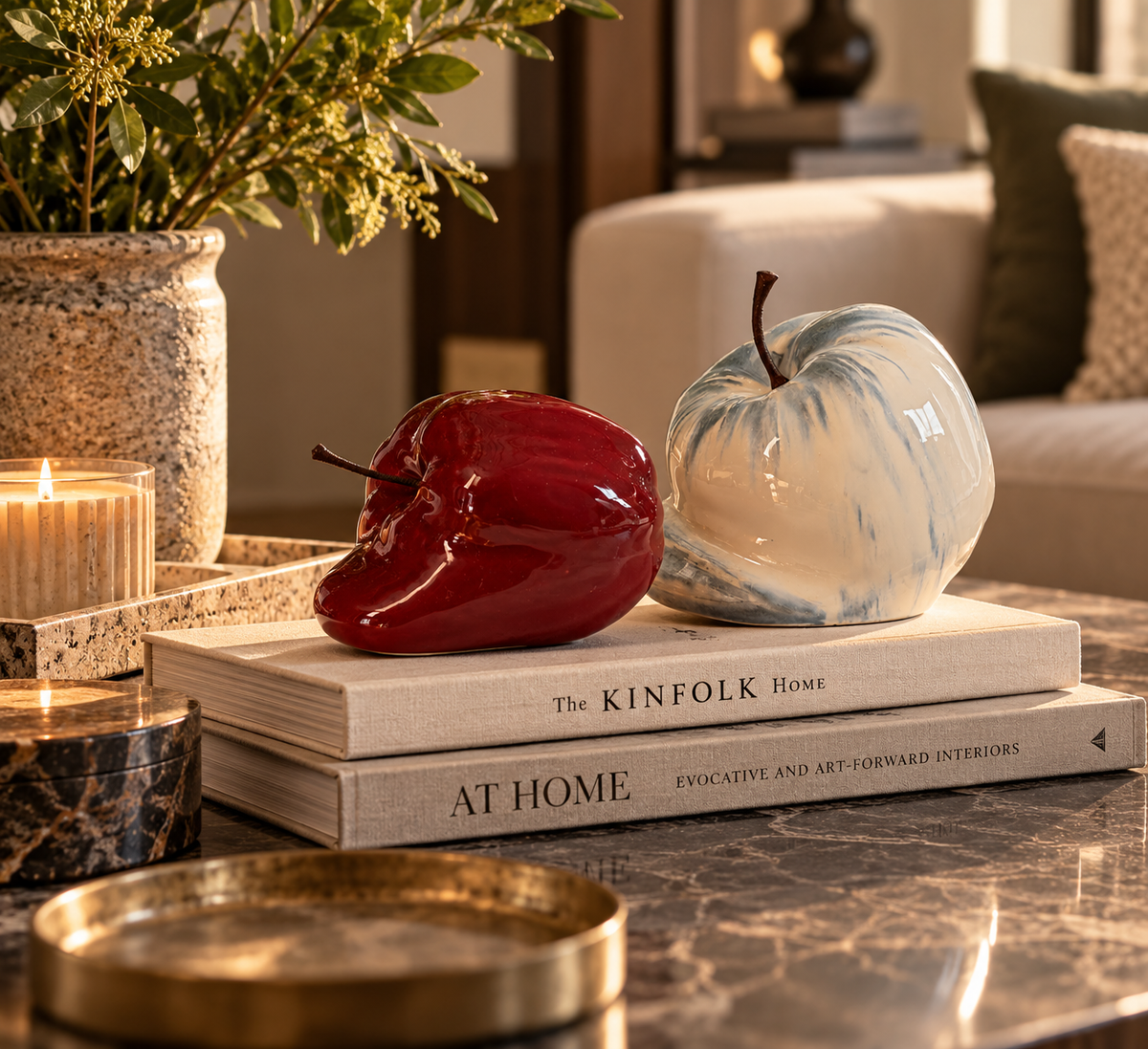 Fun Apple Ceramic Sculpture, photo 5