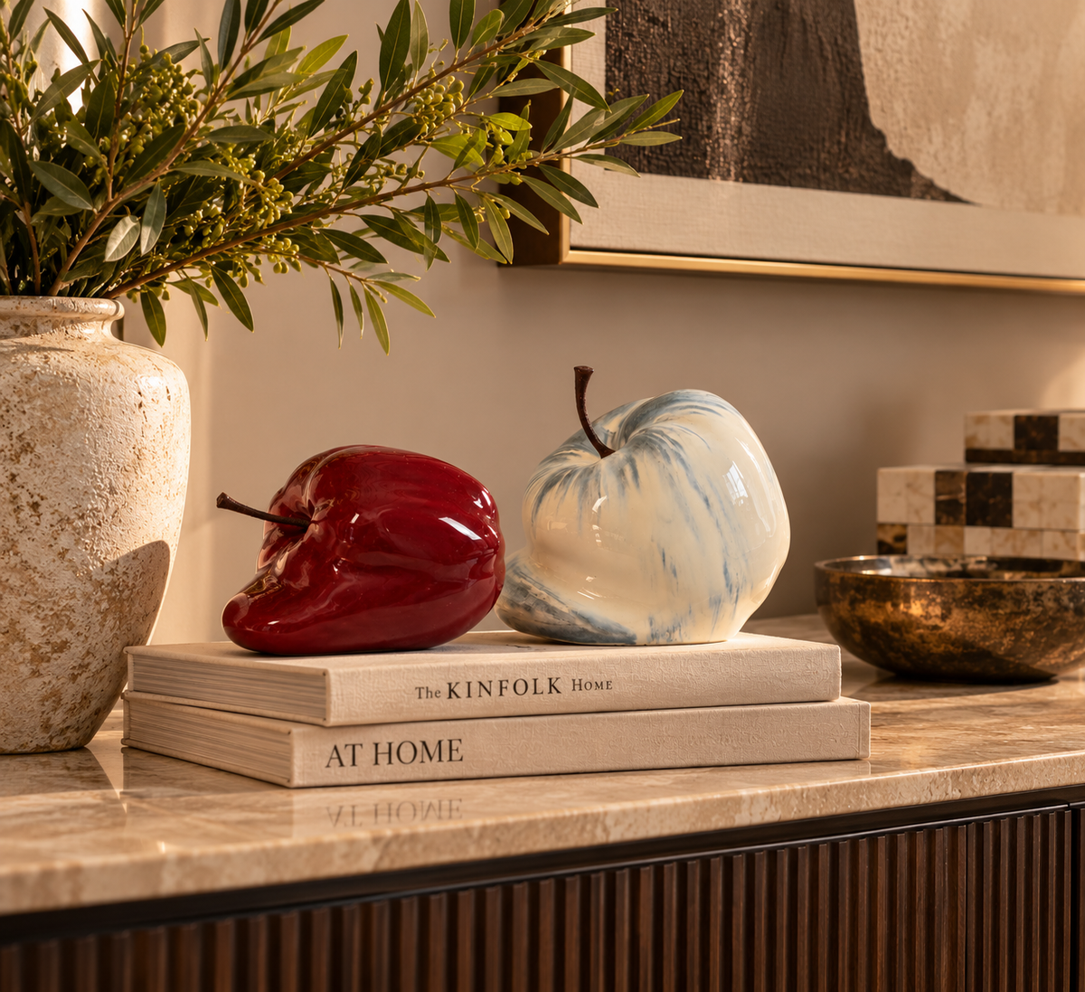 Fun Apple Ceramic Sculpture, photo 2