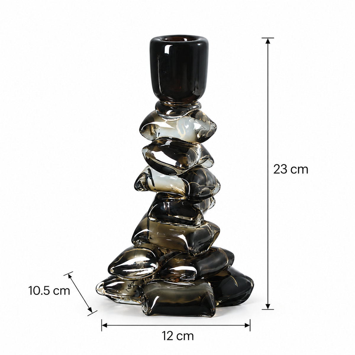 Stacked Green Block Candle Holder, photo 12