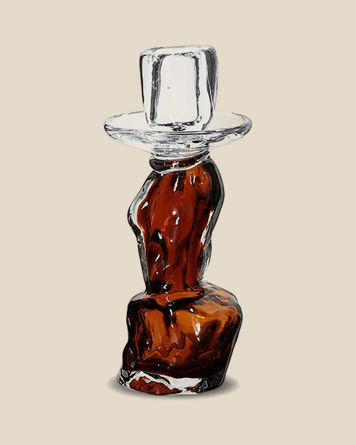 Shadow Handmade Glass Candle Holder