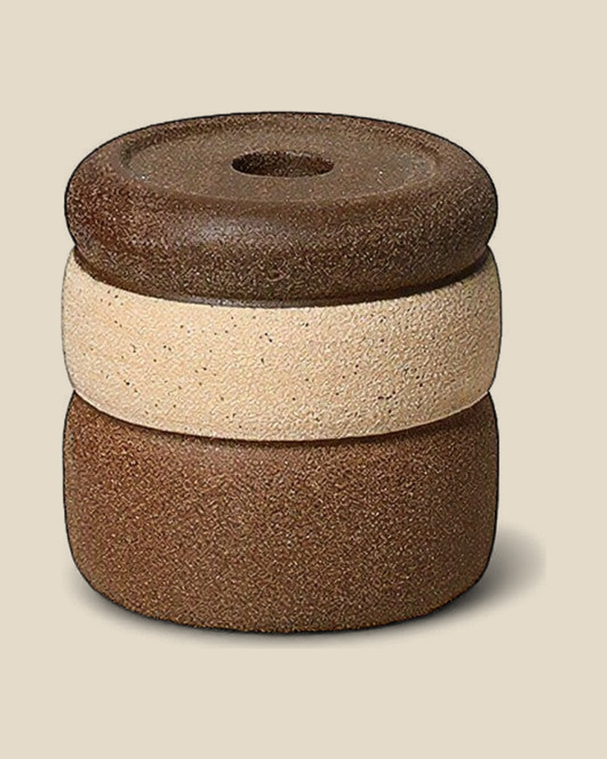 Multicolor Round Ceramic Candlestick