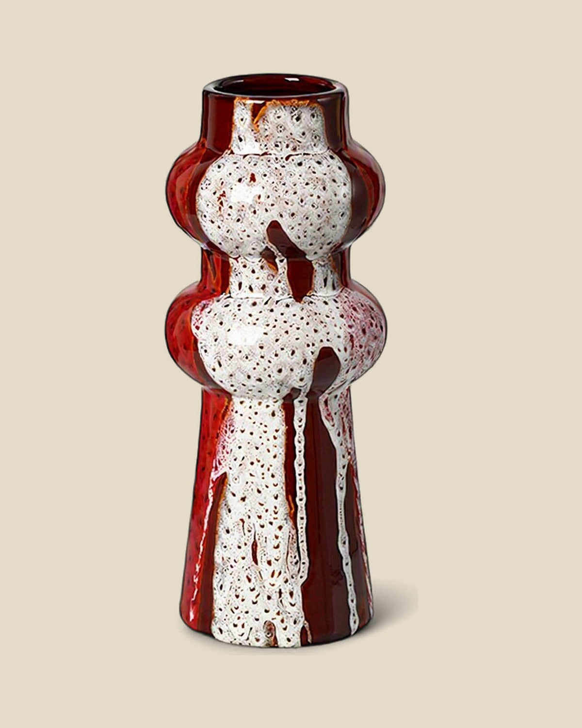 Colorful Splashed Glaze Ceramic Vase