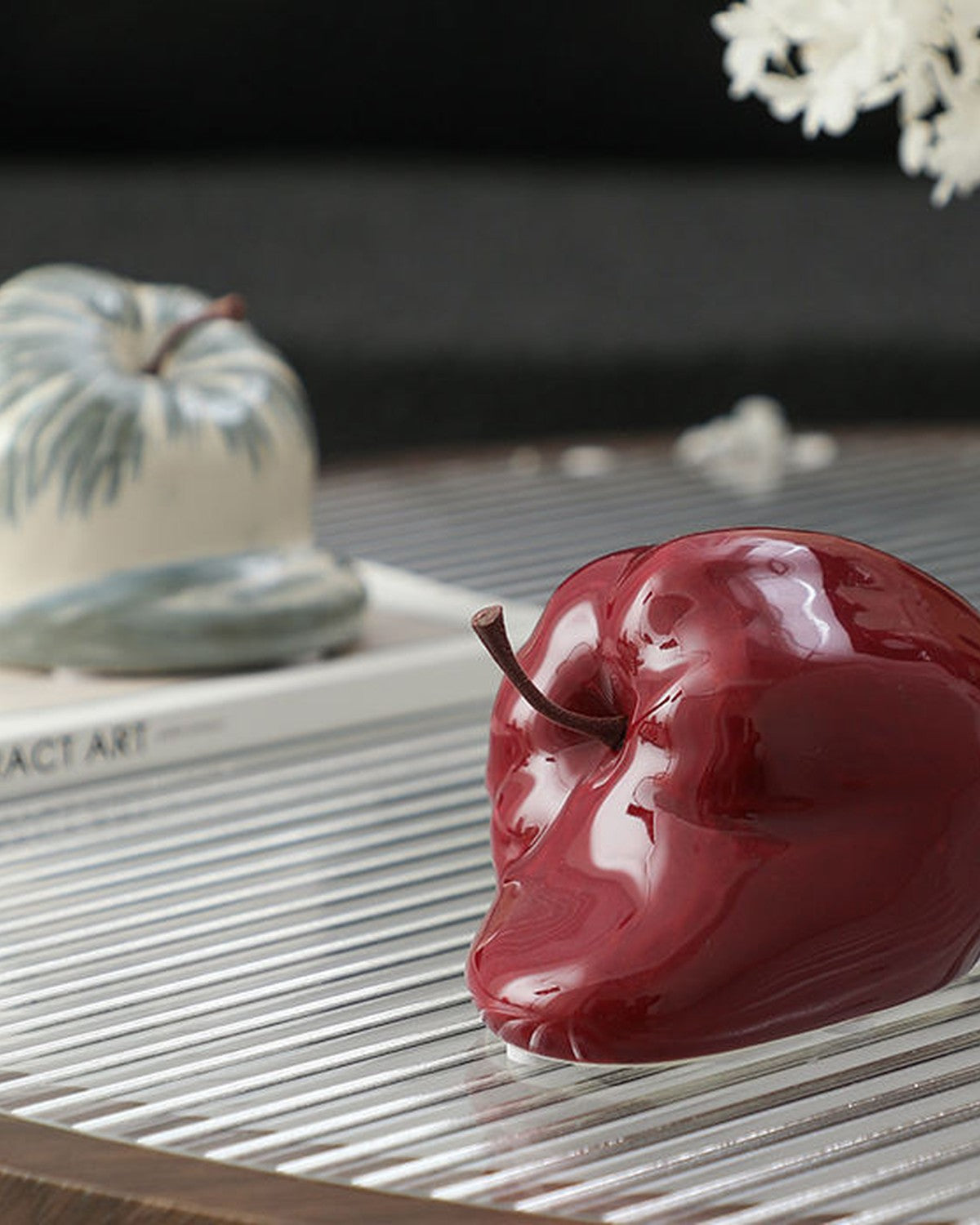 Fun Apple Ceramic Sculpture