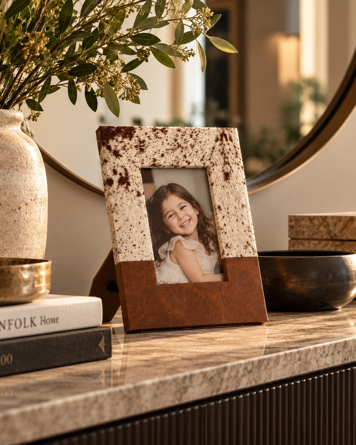 Fur-Textured Leather Photo Frame, photo 3