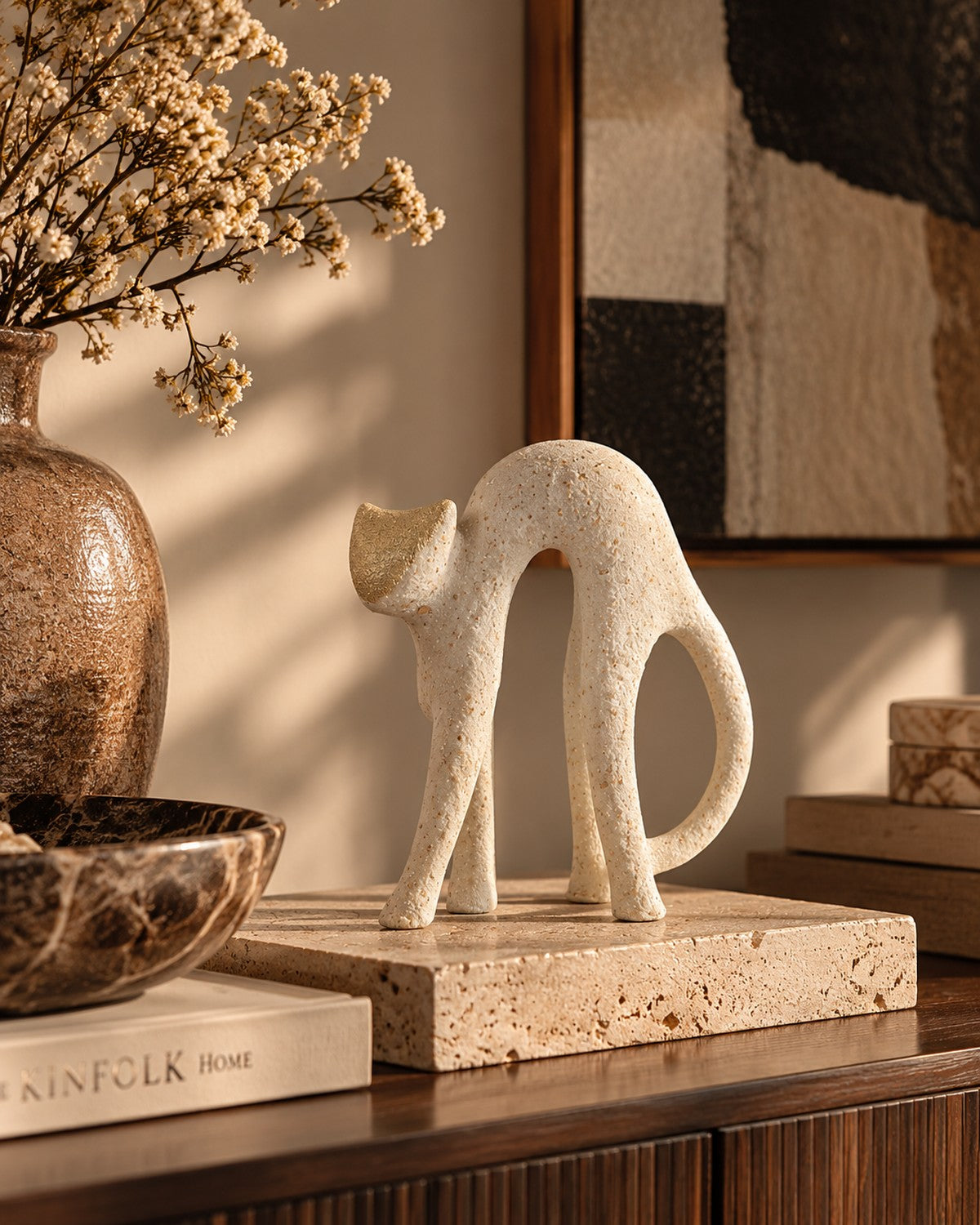 Golden Face Cat Sculpture, photo 6