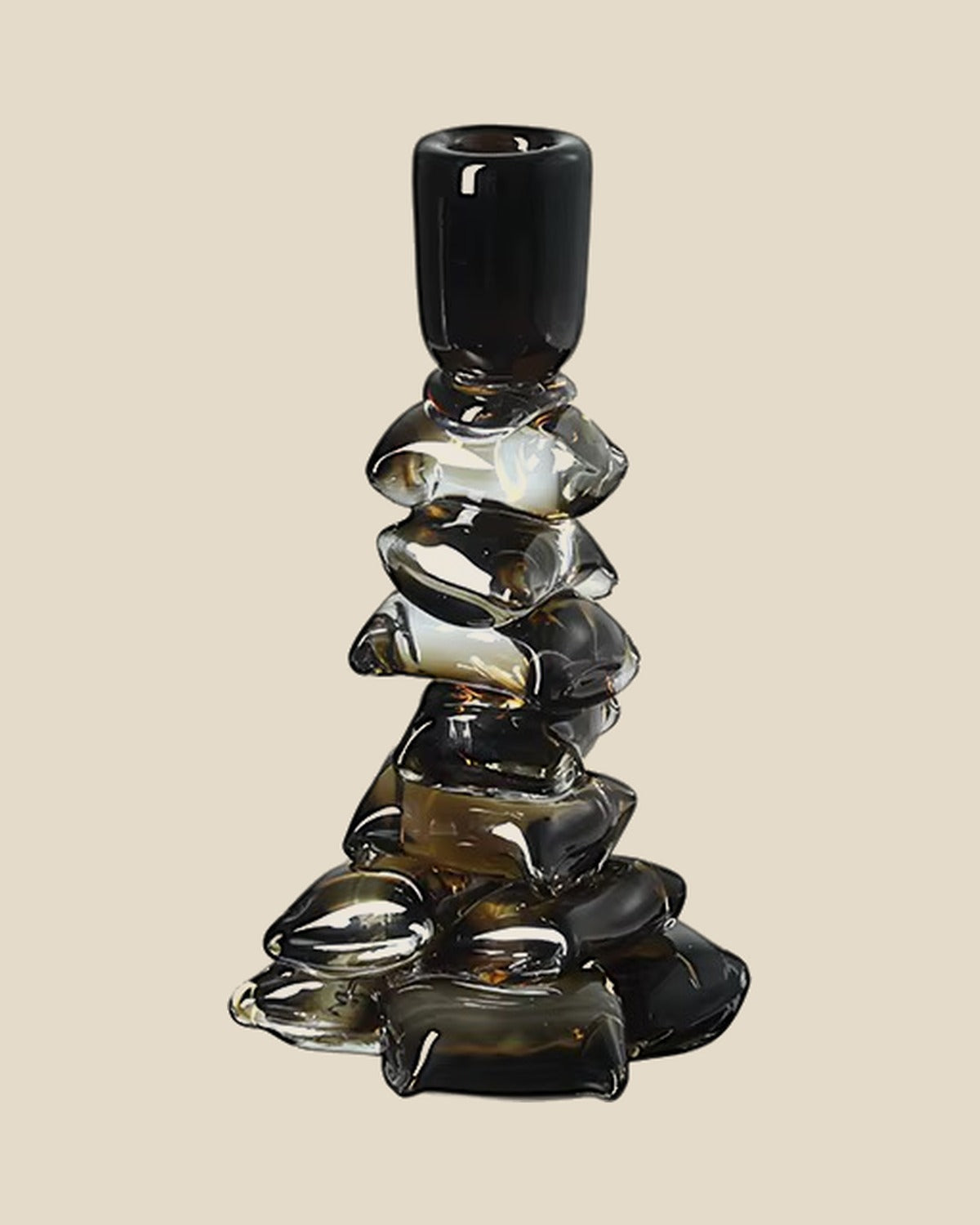 Stacked Green Block Candle Holder, photo 6