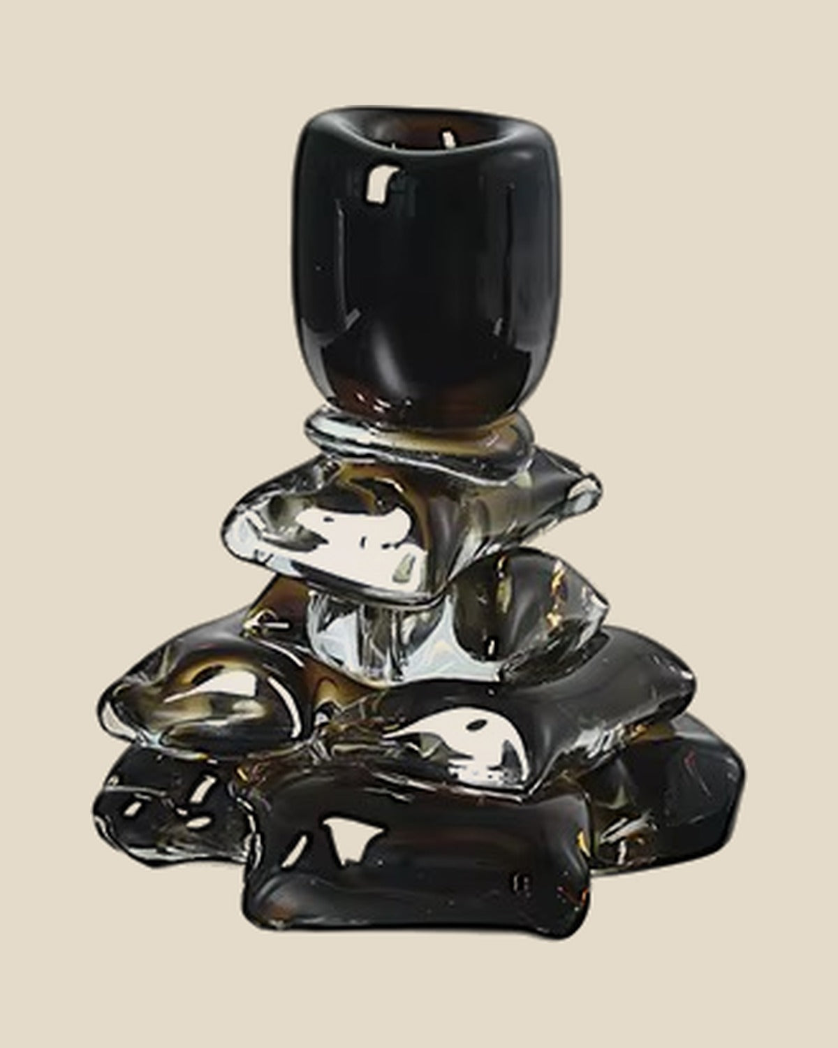 Stacked Green Block Candle Holder, photo 7