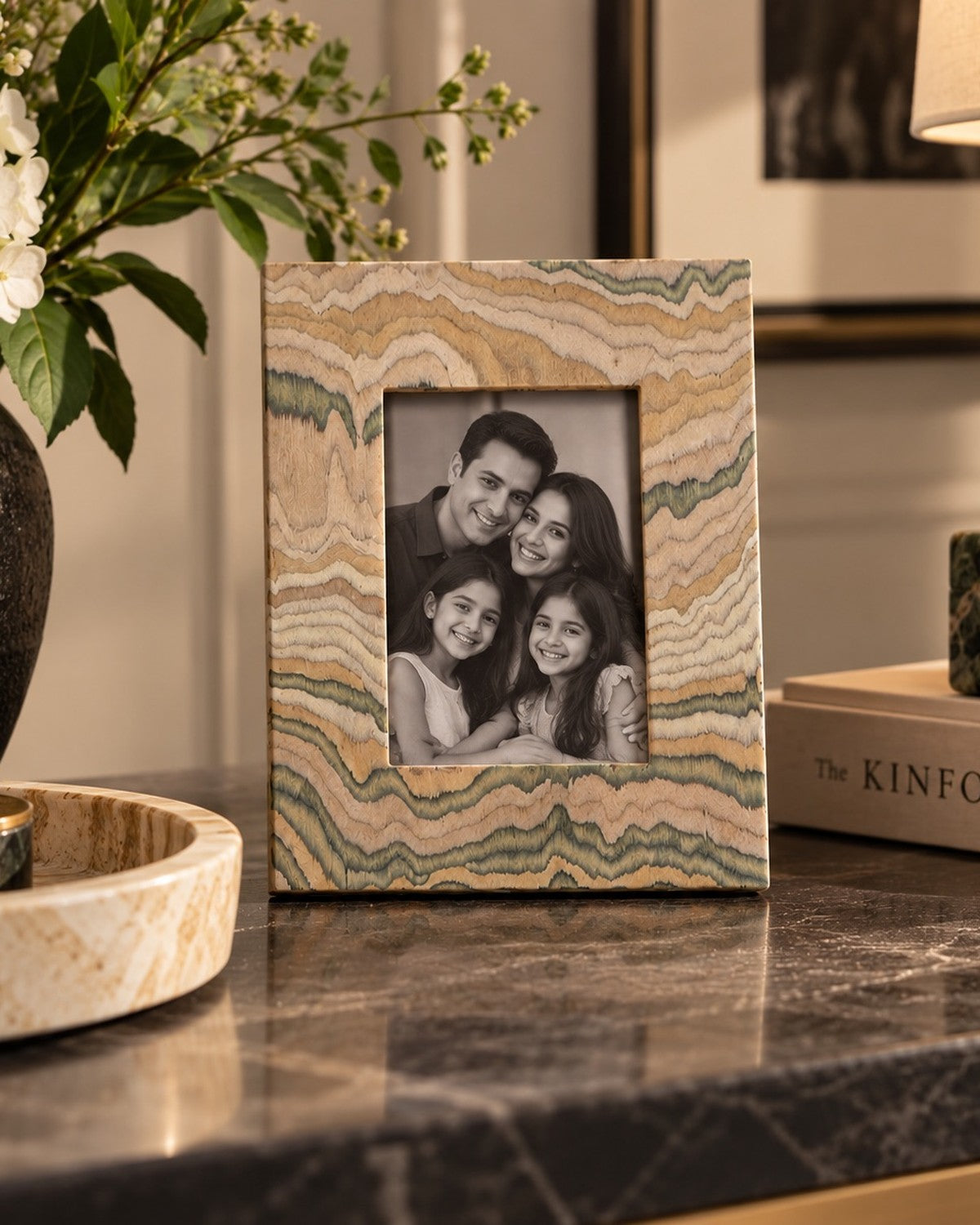 Mountain Veneer Photo Frame