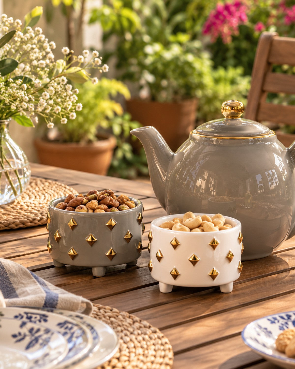 Square Gold Ceramic Bowl, photo 4