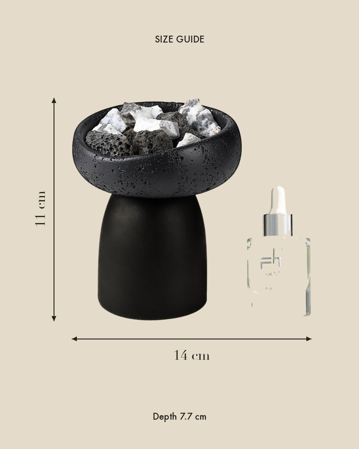 Charming Night Sky Diffuser Stone size guide