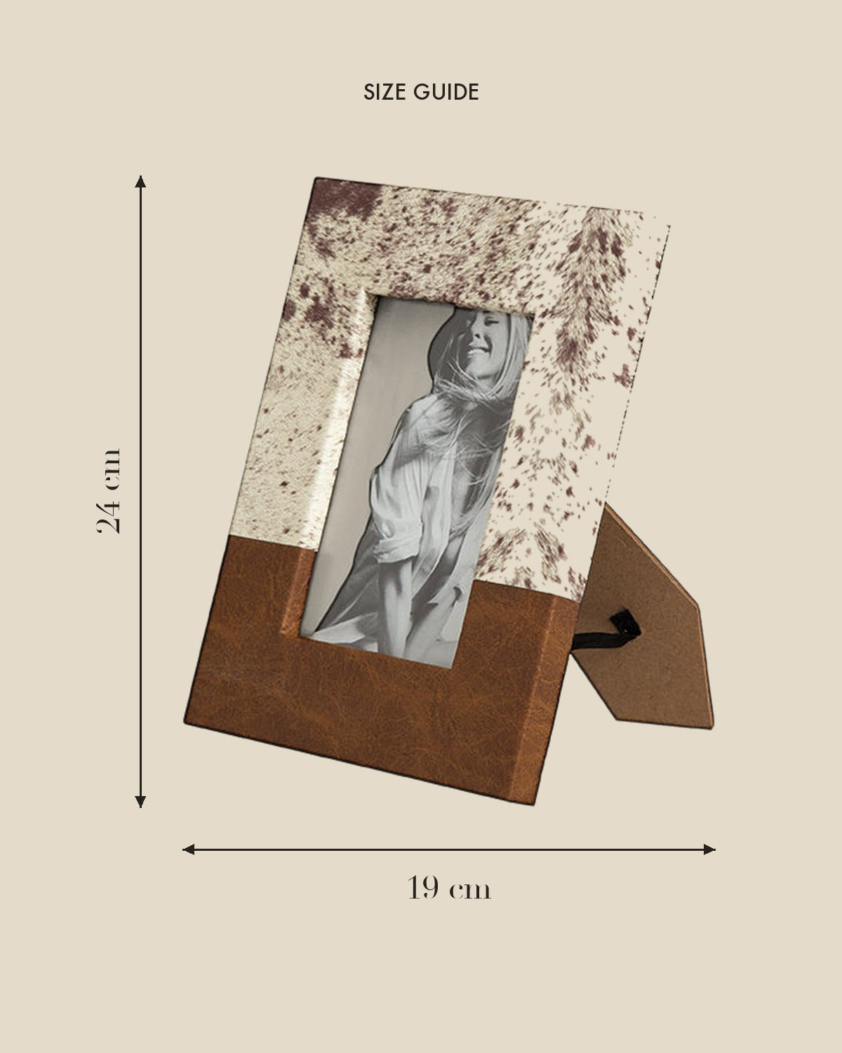 Fur-Textured Leather Photo Frame size guide