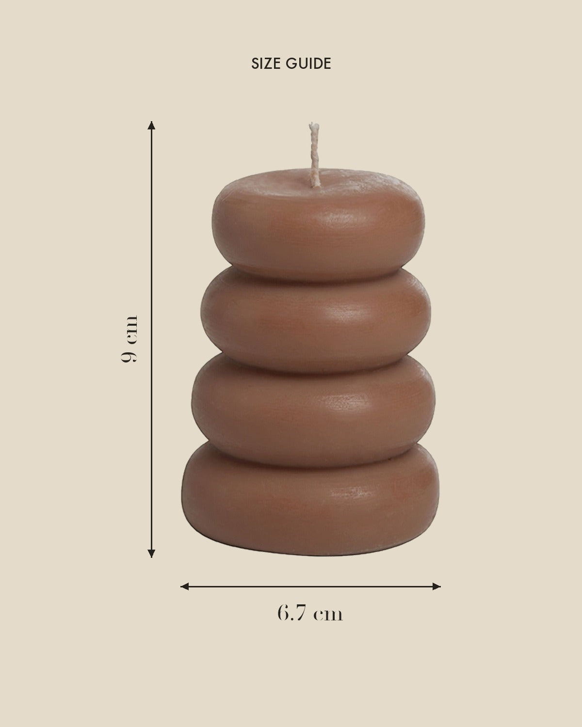 Multi-Layer Scented Candle size guide